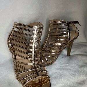 Elegant Christian Siriano Gladiator Heels Gently Used
